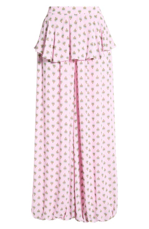 Graciela Crocus Scarf Print Balloon Pants