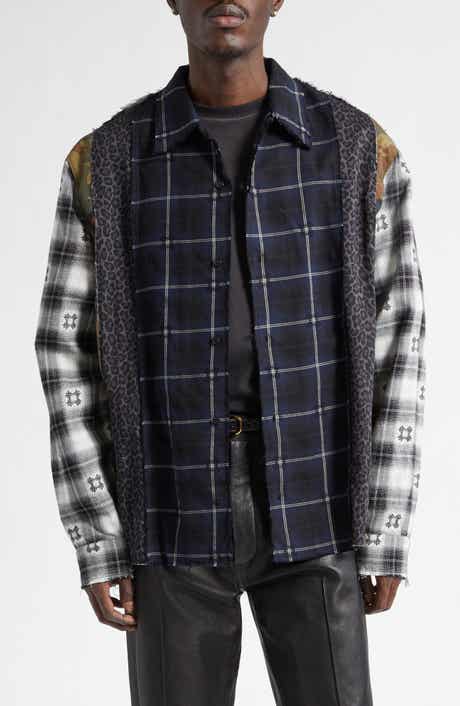 Spliced MA Quad Flannel Button-Up Shirt