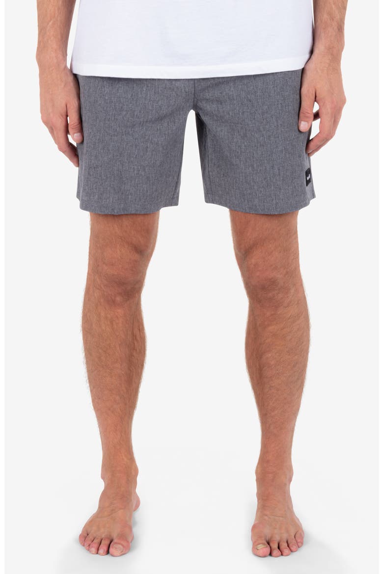Phantom Flow Board Shorts, Main, color, BLACK HEATHER