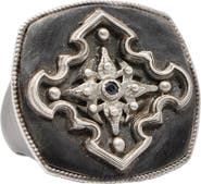 Armenta Men's Romero Cross Signet Ring