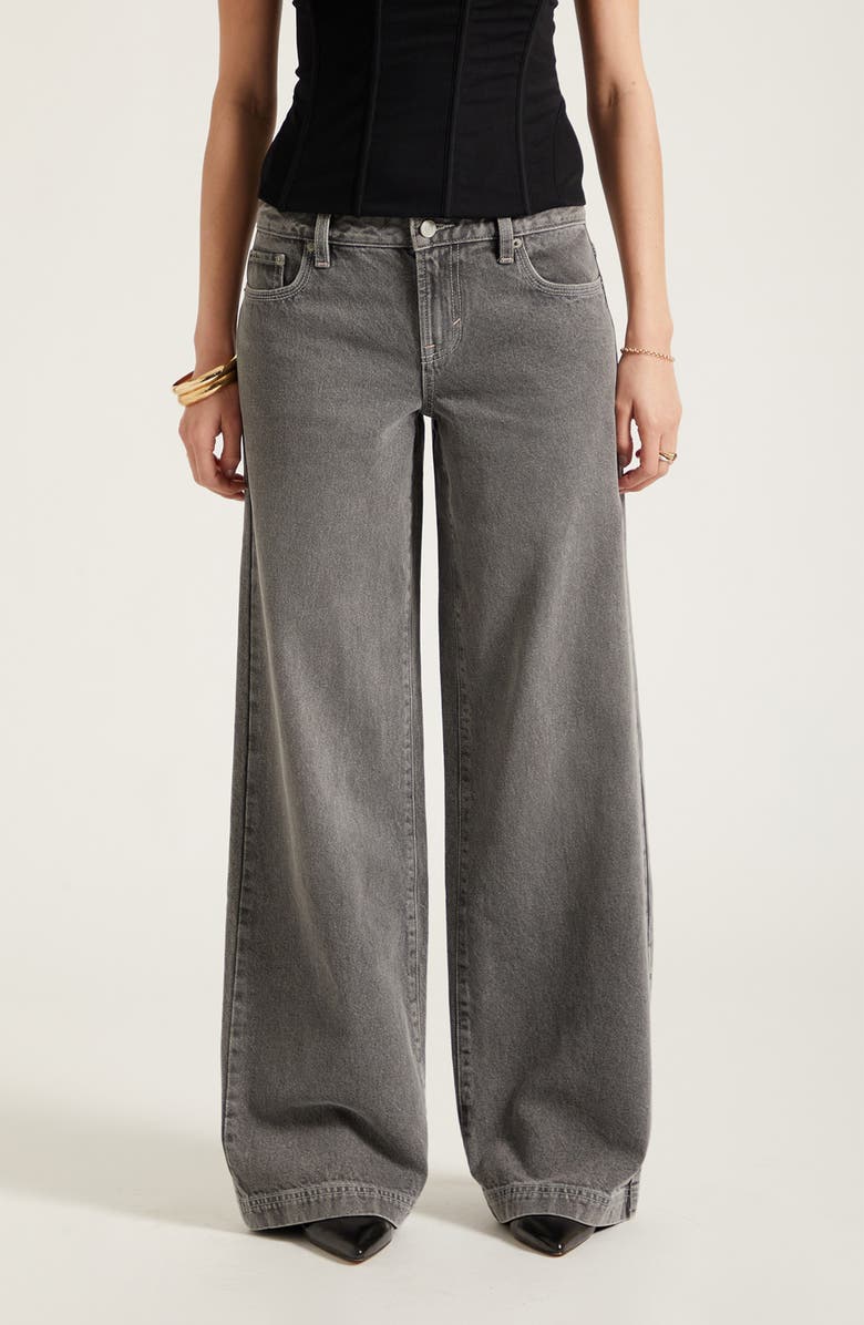 PacSun Casey Low Rise Denim Baggy Wide Leg Jeans, Main, color, Gray
