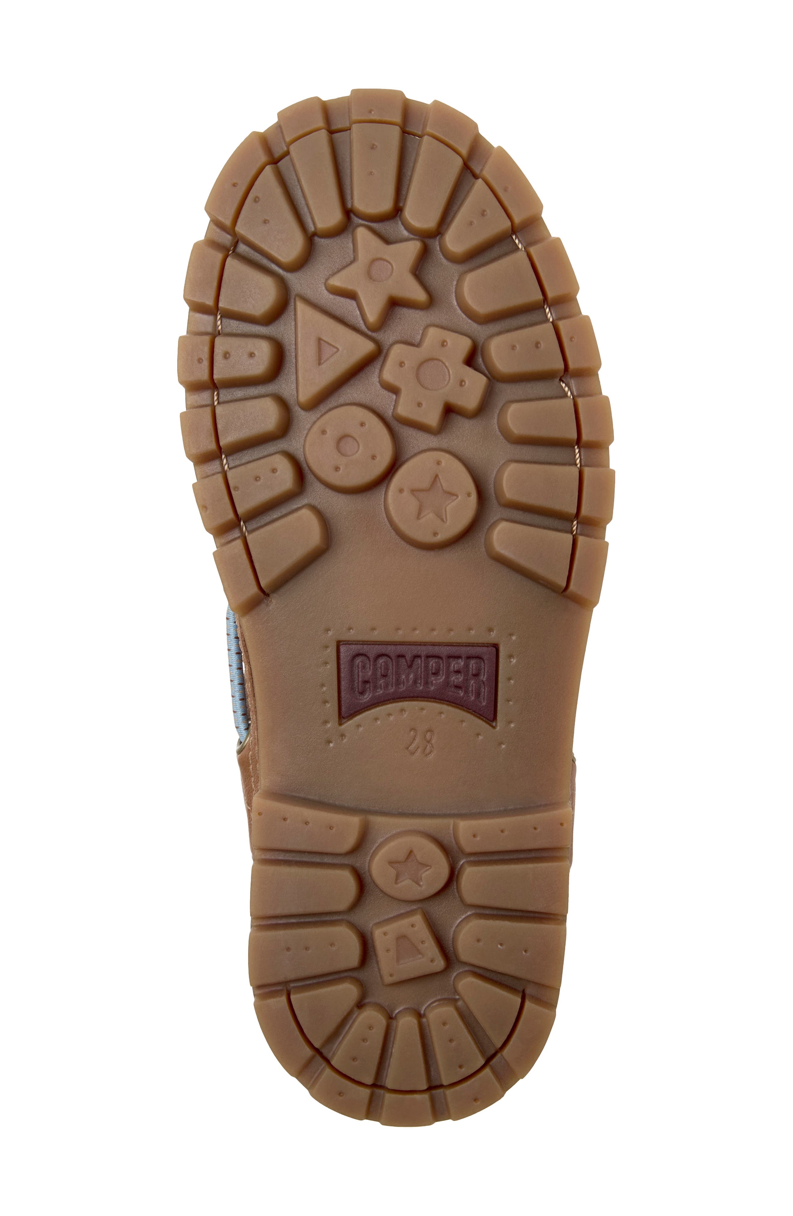 Kids' Twins Compas Leather Boat Shoe, Alternate, color, BROWN
