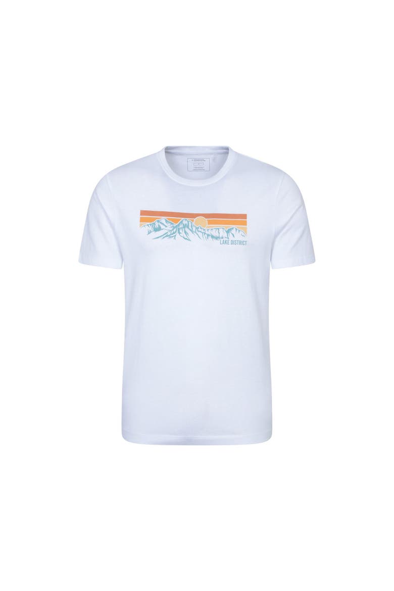 Lake District Mountain T-Shirt, Main, color, White