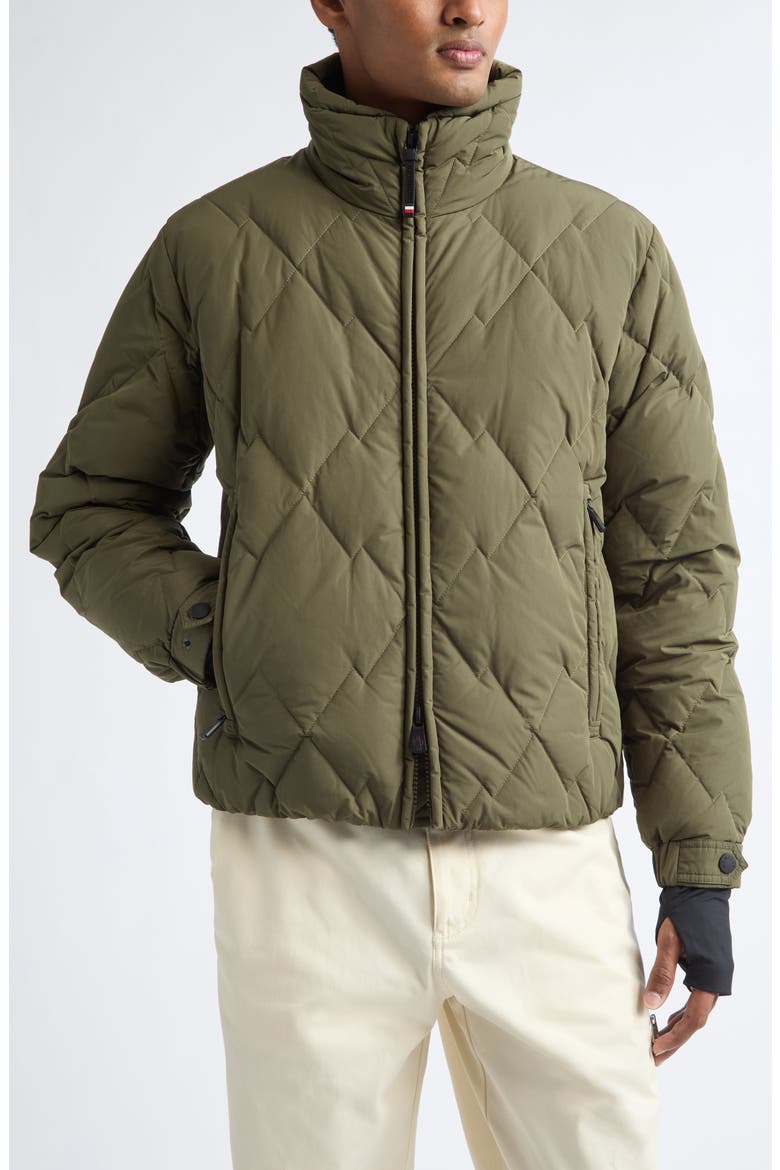 Bramans Down Bomber Jacket, Main, color, GREEN