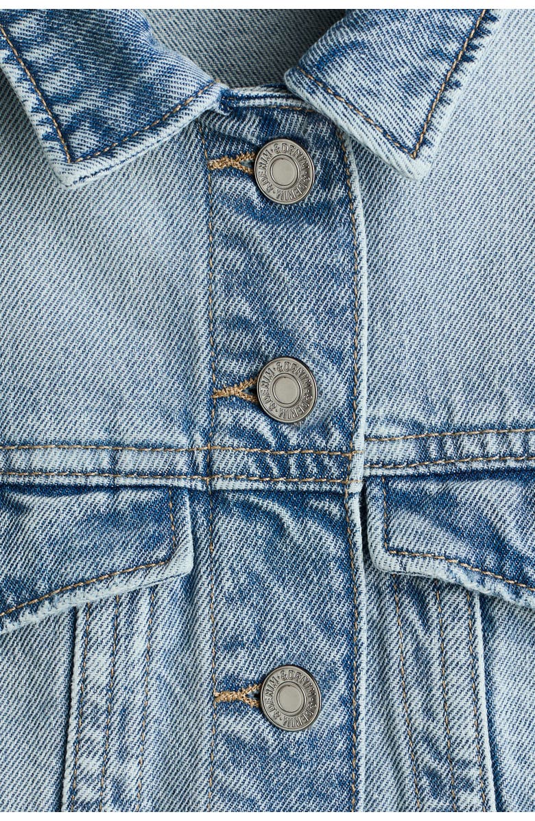 H&M Denim Jacket, Alternate, color, Light Denim Blue