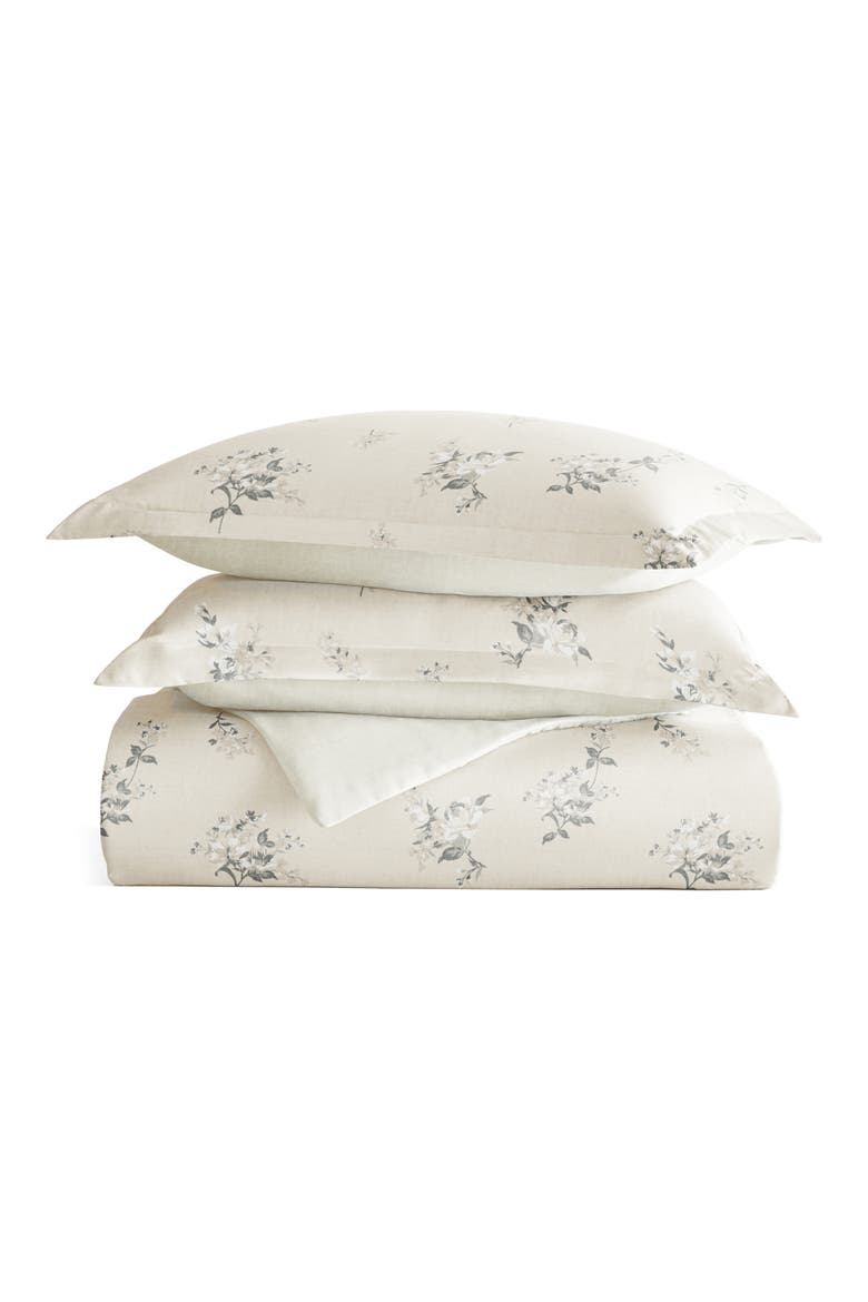 Pattern Duvet Cover & Sham Set, Main, color, DELICATE FLORAL IVORY