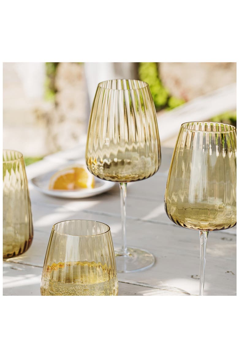 Francesca Wine Glass, Alternate, color, YELLOW