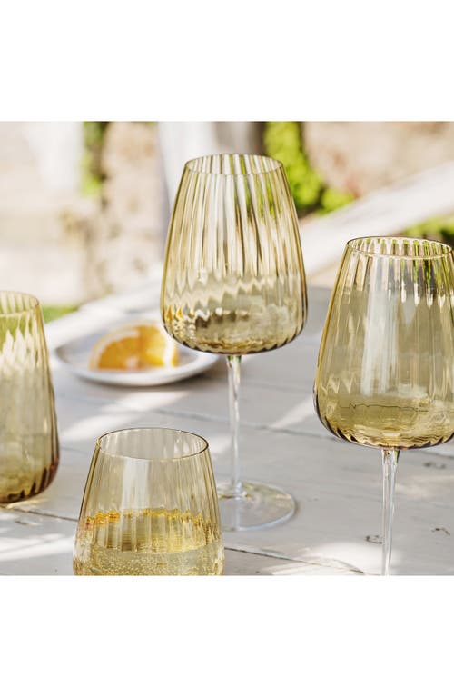 Vietri Francesca Wine Glass In Yellow