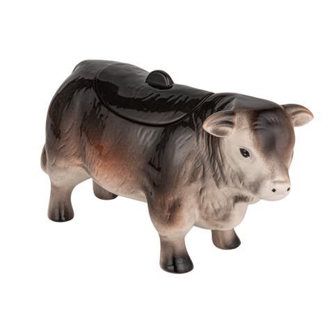 Vintage Ceramic Cow Shaped Cookie Jar