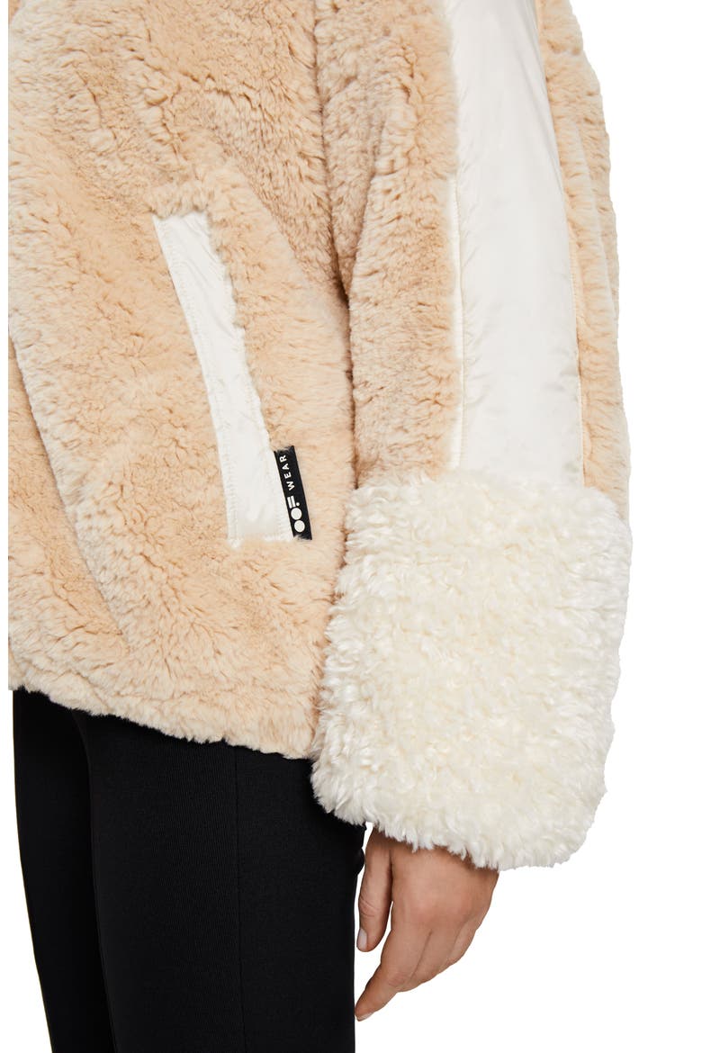 Oversize Faux Fur Jacket, Alternate, color, SABBIA
