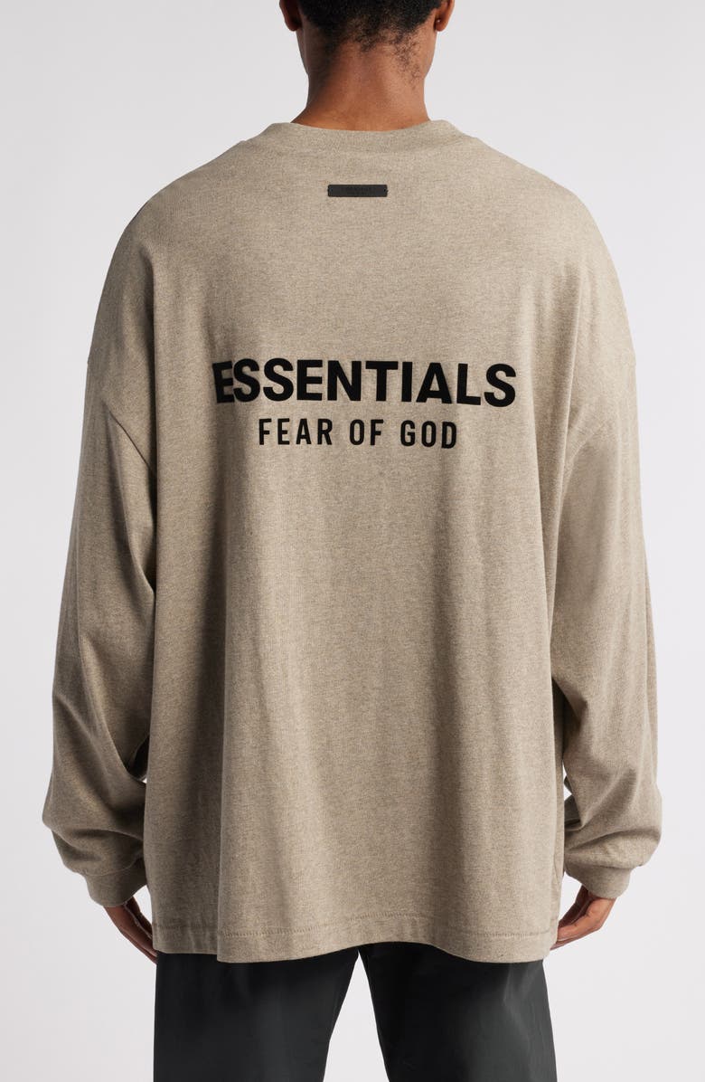 Fear of God Essentials Long Sleeve Cotton Jersey Graphic T-Shirt, Alternate, color, 