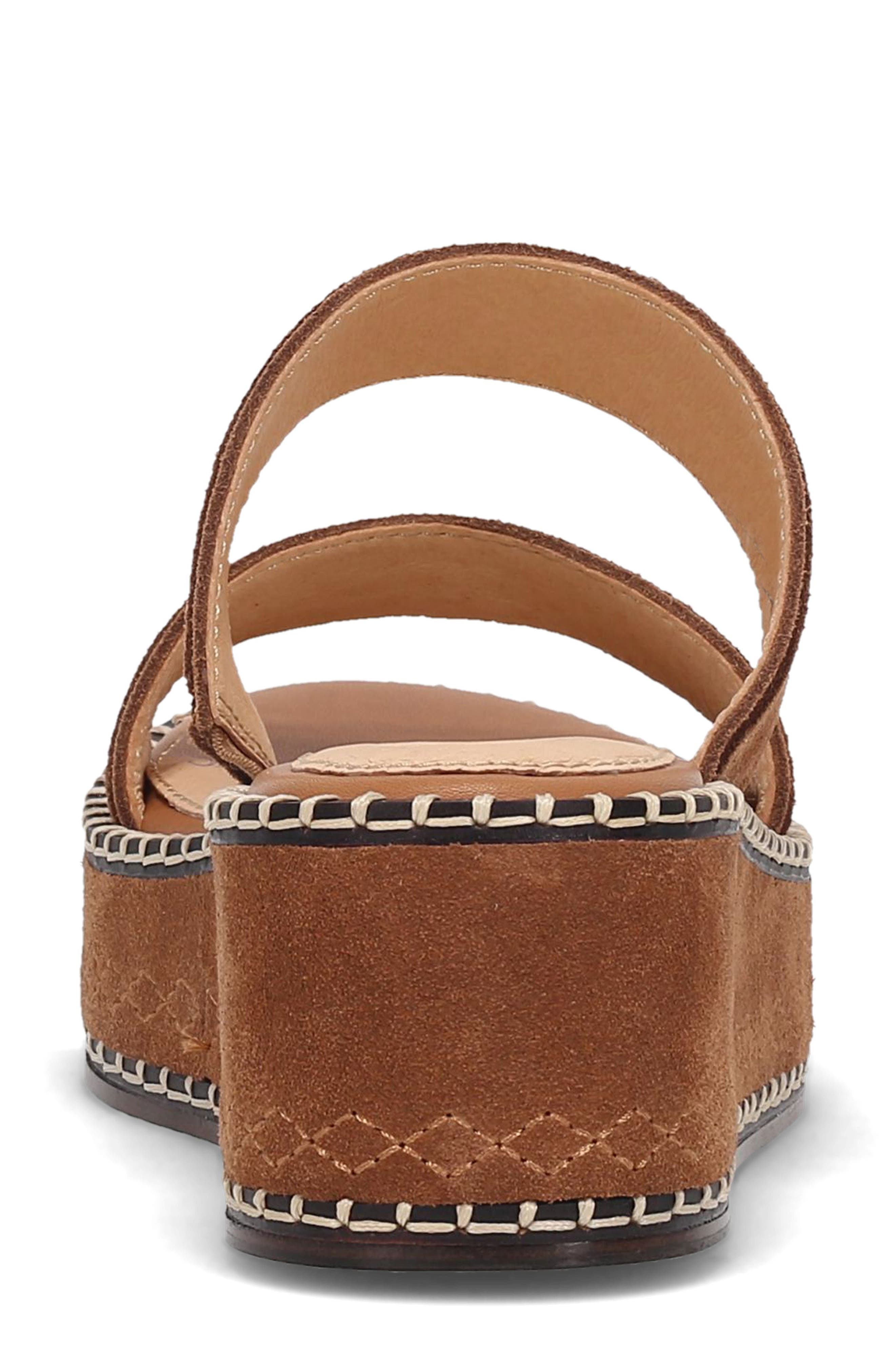 Frye Joy Platform Wedge Sandal, Alternate, color, Bark