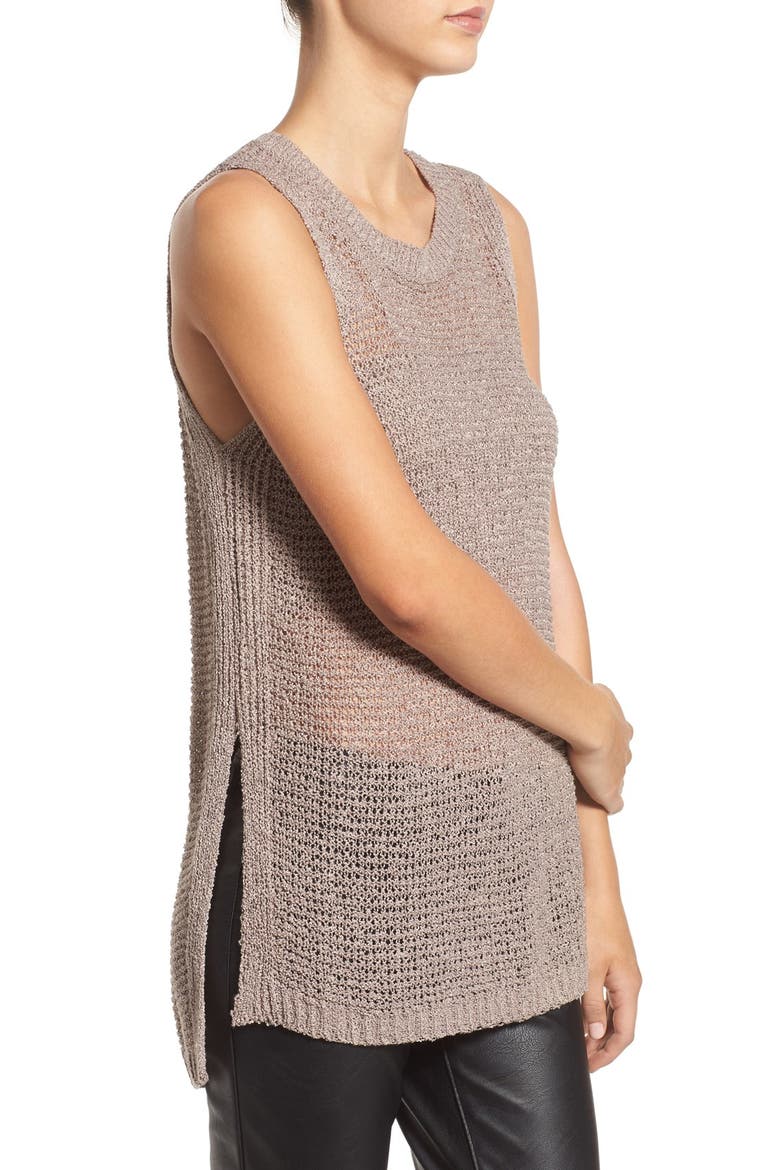 Side Slit Sweater Tank, Alternate, color, DUSTY VELVET