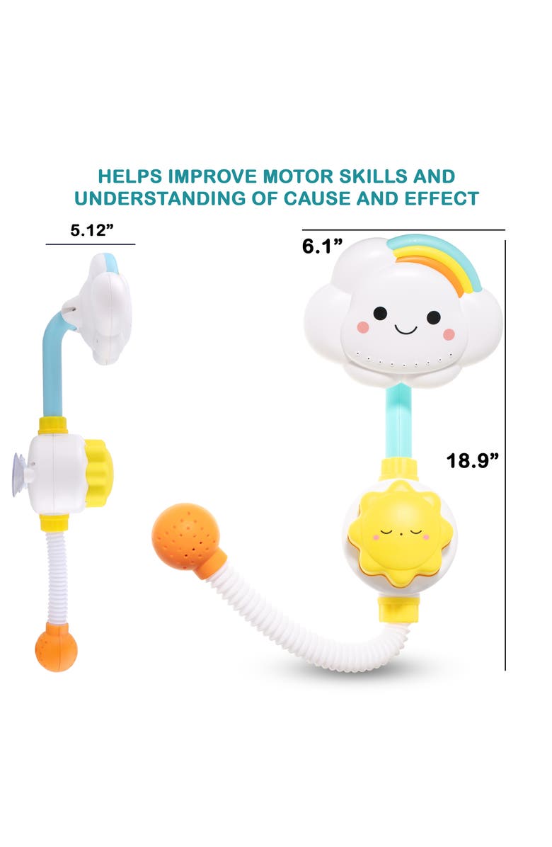 Sperric Interactive Durable Bathtub Slide and Sprayer Toy Set, Alternate, color, Multicolor