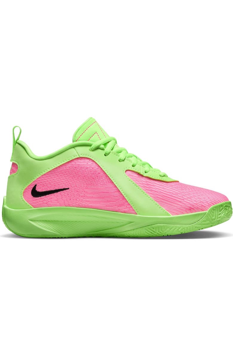 Nike Kids' Giannis Freak Basketball Shoe, Alternate, color, Lime/ Hyper Pink/ Iron Grey