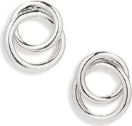 Sterling Forever Arnaude Interlocking Circle Stud Earrings
