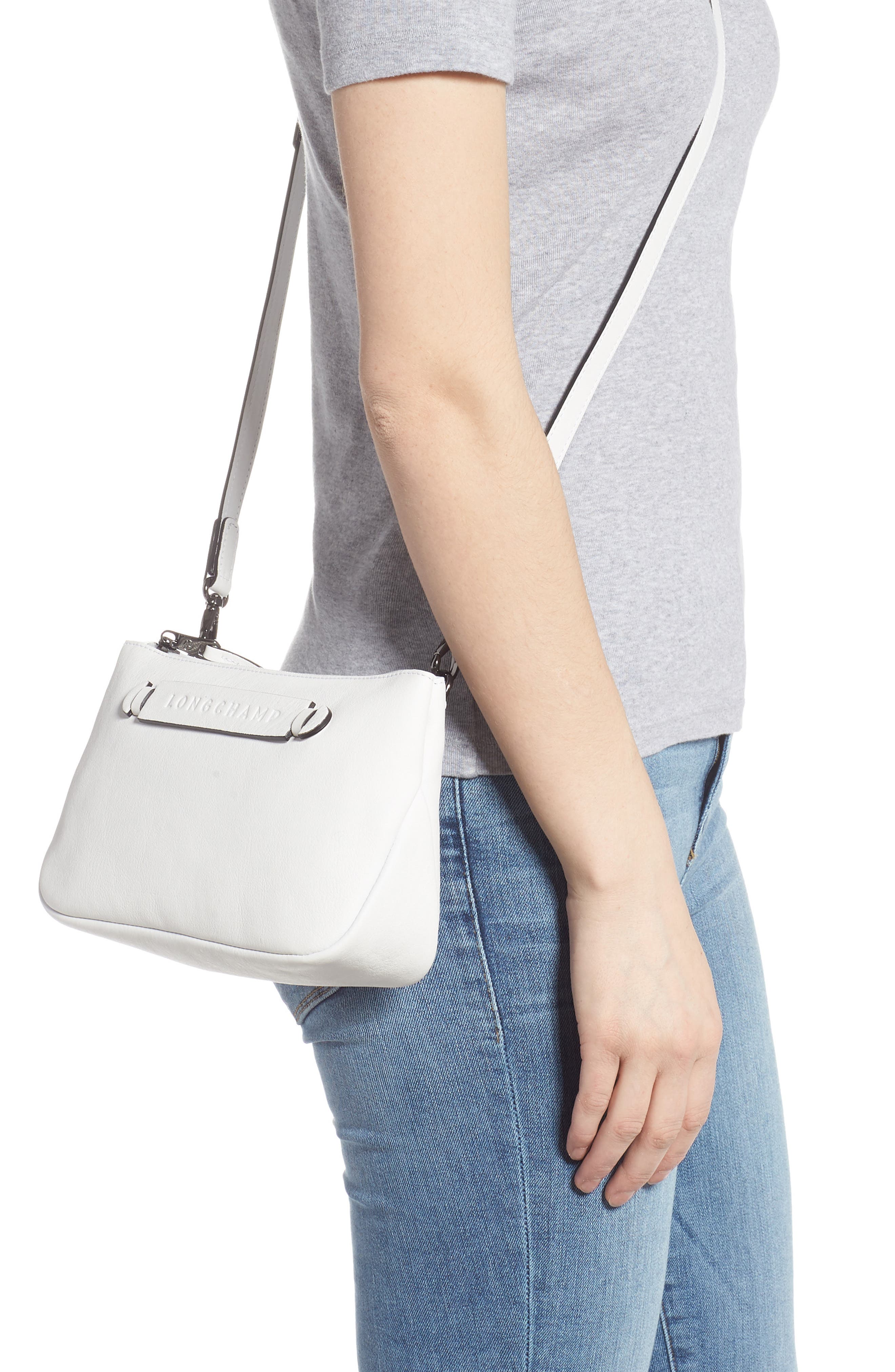 Longchamp 3D Leather Crossbody Bag, Alternate, color, 