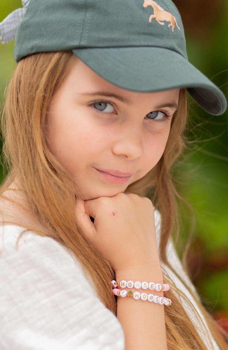 Bits & Bows I Heart Horses Girls' Bracelet Gift Set, Alternate, color, Pink