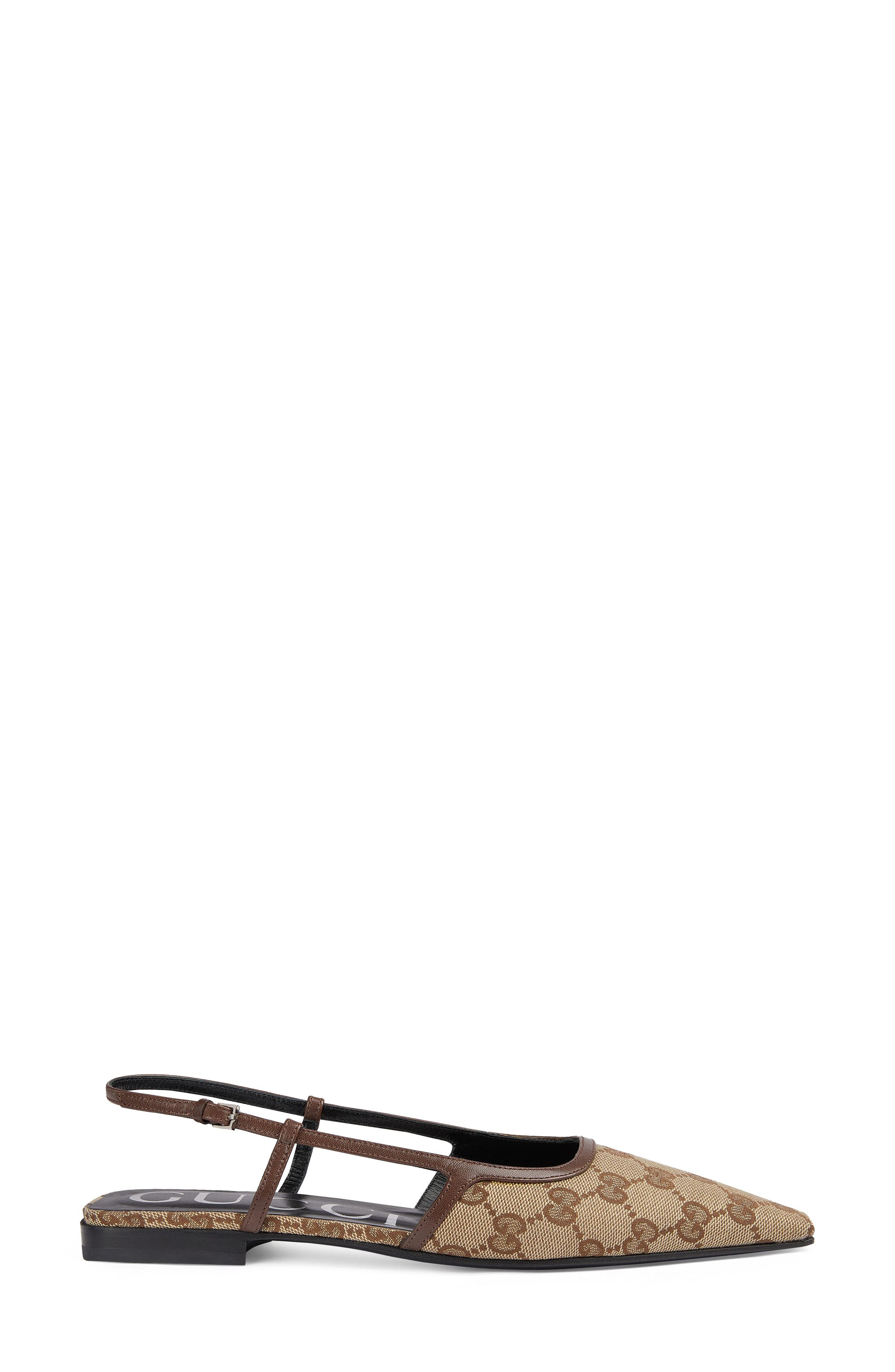 Gucci Demi GG Slingback Flat, Alternate, color, 