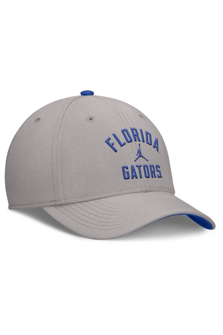 Men's Jordan Brand Gray Florida Gators Rise Prep Performance Flex Hat, Alternate, color, Gray