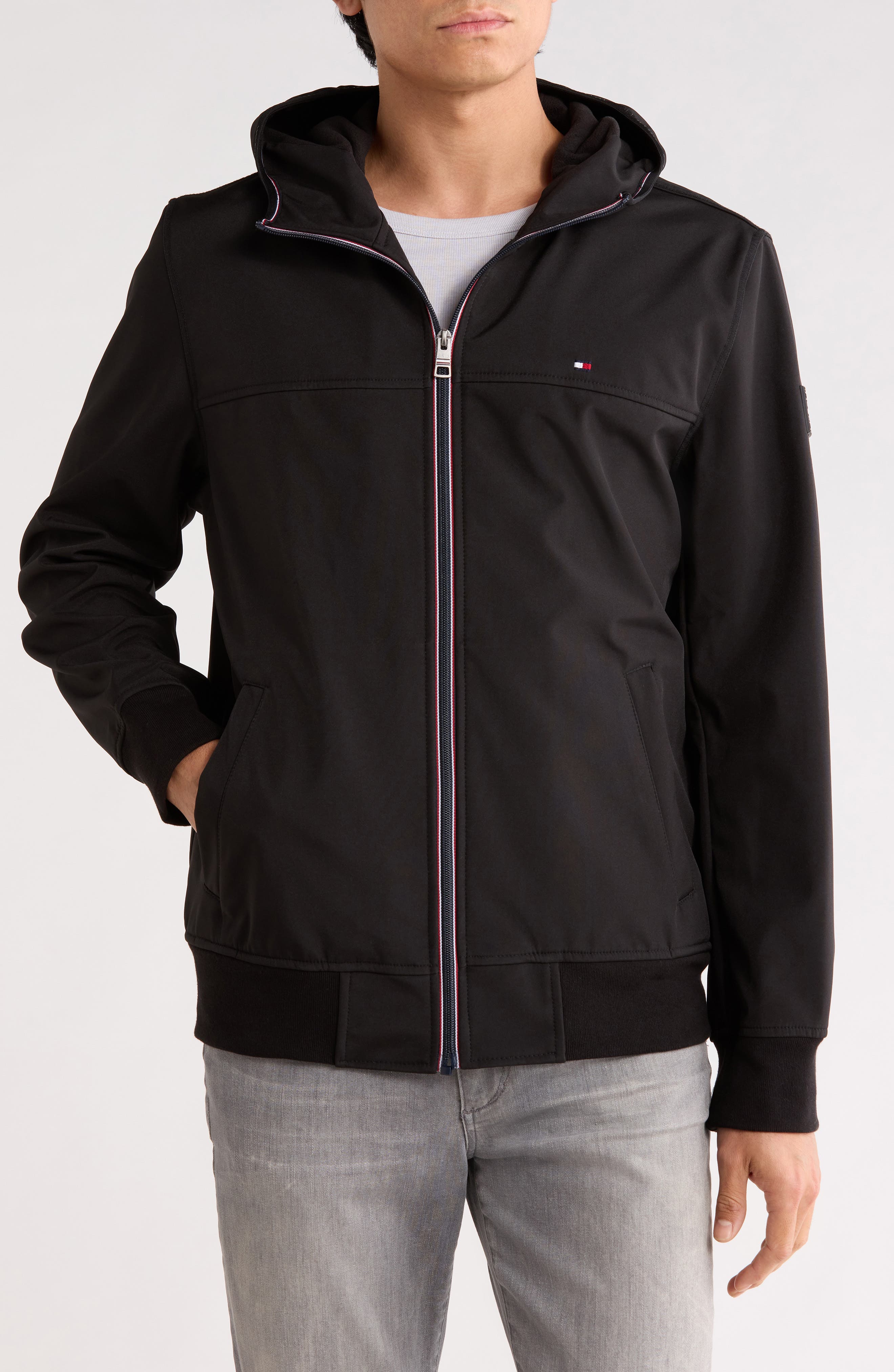 Tommy Hilfiger Water Resistant Hooded Softshell Jacket