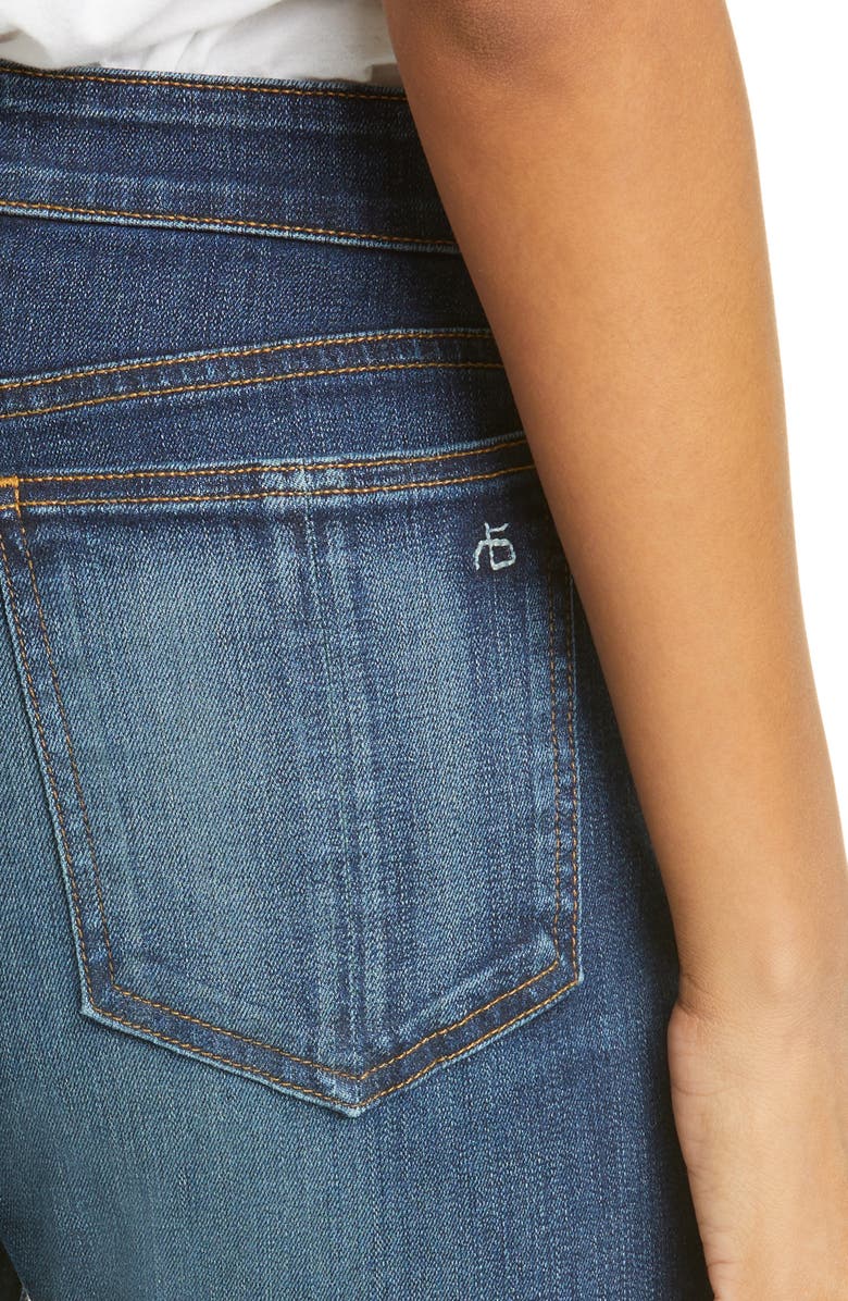 rag & bone Nina High Waist Ankle Skinny Jeans, Alternate, color, 
