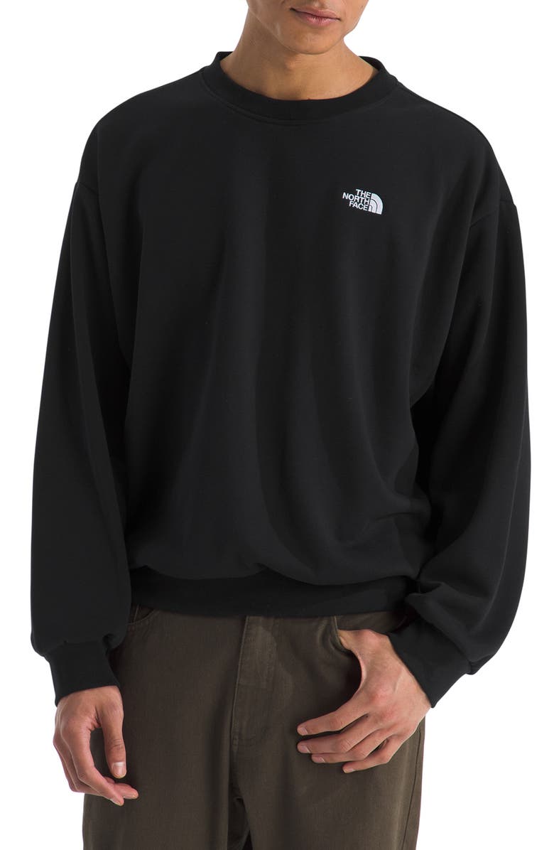 The North Face Evolution Simple Dome Oversize Crewneck Sweatshirt, Main, color, 