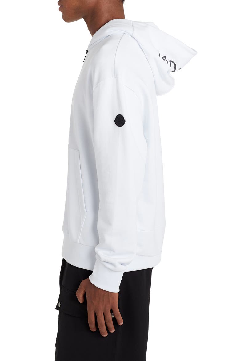 Logo Half Zip French Terry Hoodie, Alternate, color, WHITE