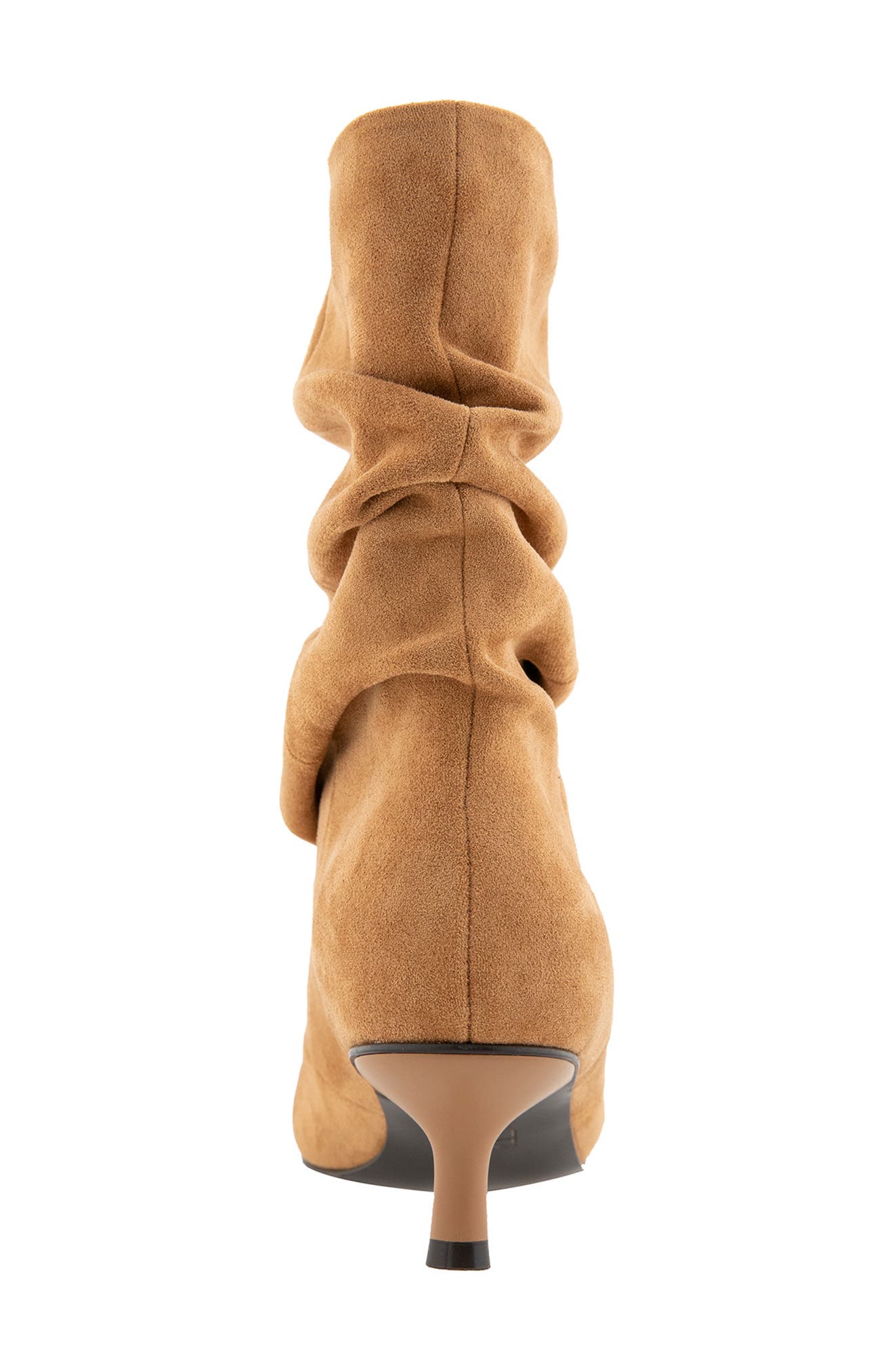 Polina Pointed Toe Slouch Bootie, Alternate, color, DUNE FAUX SUEDE