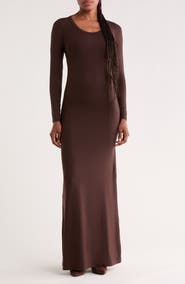 GO COUTURE Long Sleeve Maxi Dress