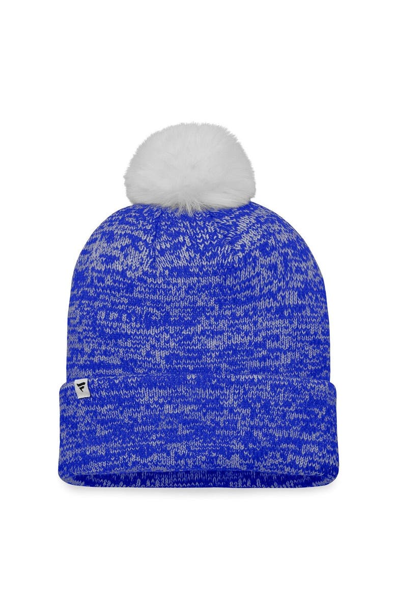 FANATICS Women's Fanatics Branded Royal Los Angeles Rams Iconic Cuffed Knit Hat with Pom, Alternate, color,