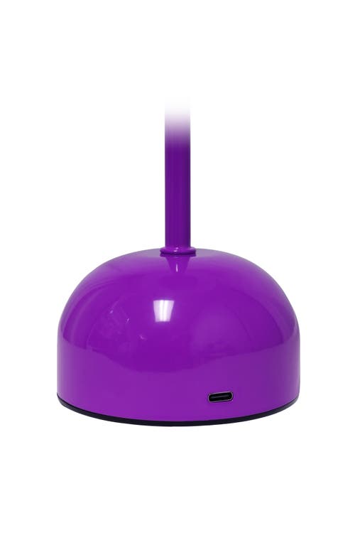 Lalia Home Touch Activated Wireless Lamp In Purple