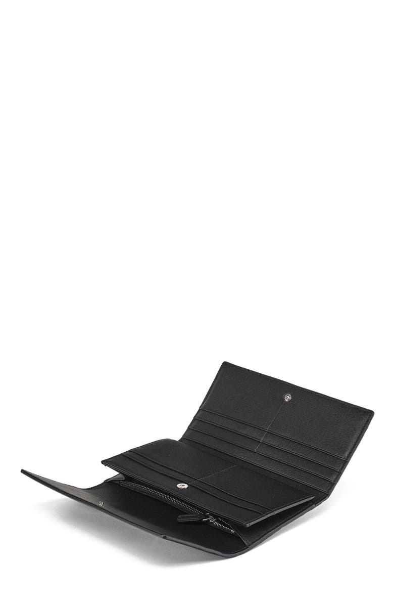 MCM Aren Continental Wallet in Embossed Monogram Leather, Alternate, color, 