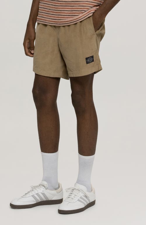 Maui And Sons Maui & Sons Camp 84 Corduroy Walking Shorts In Tan