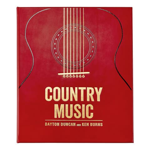 Country Music Leather Coffee Table Book