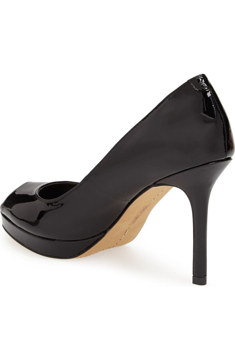 Vince Camuto 'Coper' Peep Toe Leather Pump, Alternate, color,