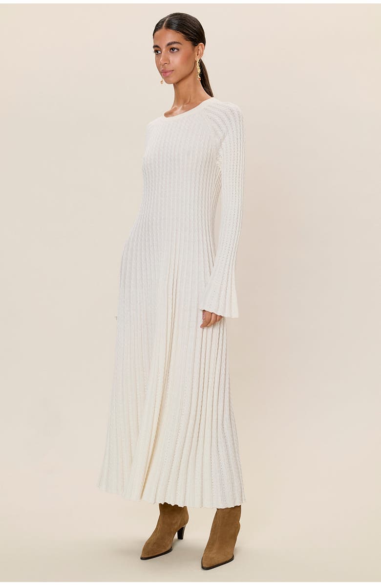 Rebecca Taylor Ella Sweater Dress, Alternate, color, Ivory