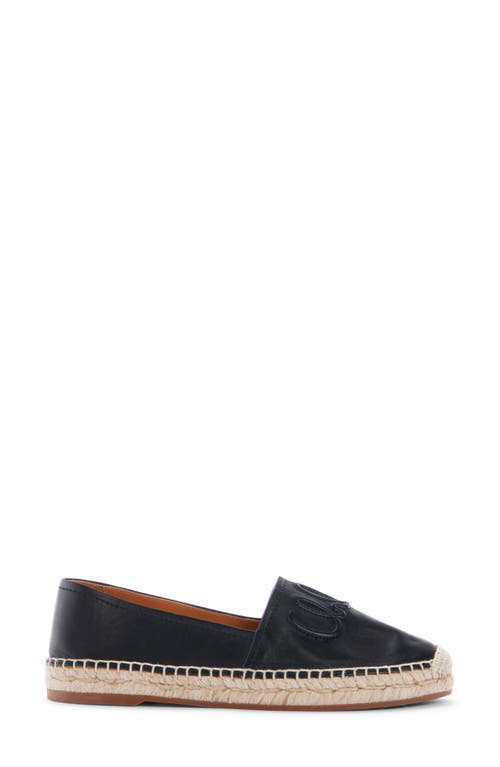 Shop Chloé Isla Leather Espadrille In Black