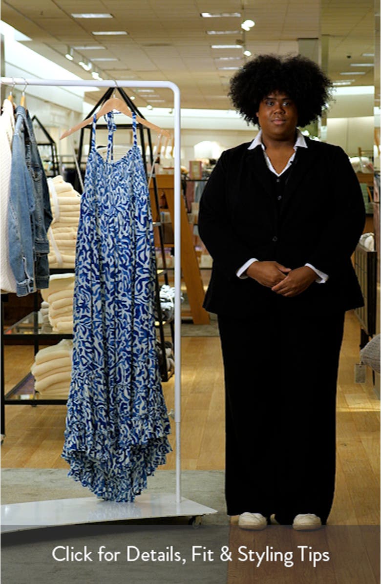 Strappy Smocked Maxi Dress, sales video thumbnail