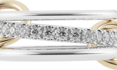 Spinelli Kilcollin Petunia Diamond Link Ring In Metallic