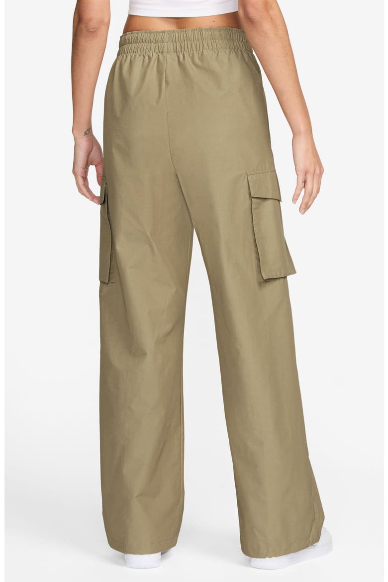 Sportswear Everything Wovens Mid-Rise Cargo Pants, Alternate, color, 297 PRCTBG/WHITE