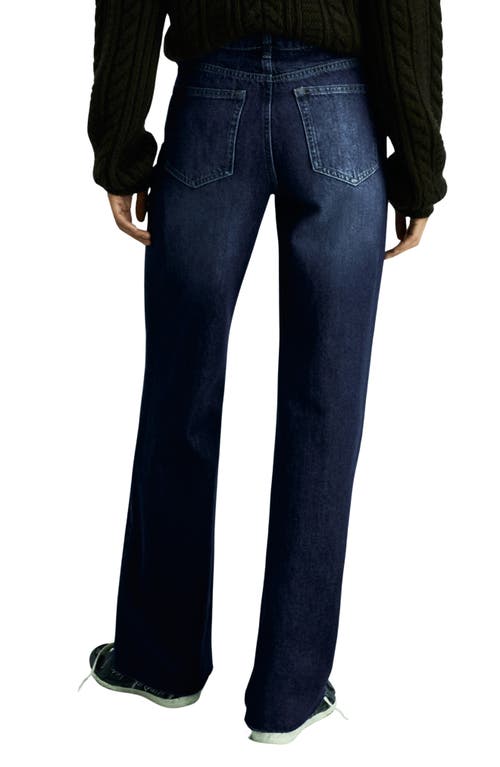Mango Danila Wide Leg Jeans In Blue