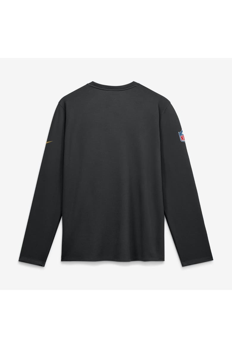 Men's Nike  Black Baltimore Ravens Sideline Coaches UV Dri-FIT Long Sleeve Shirt, Alternate, color, Black