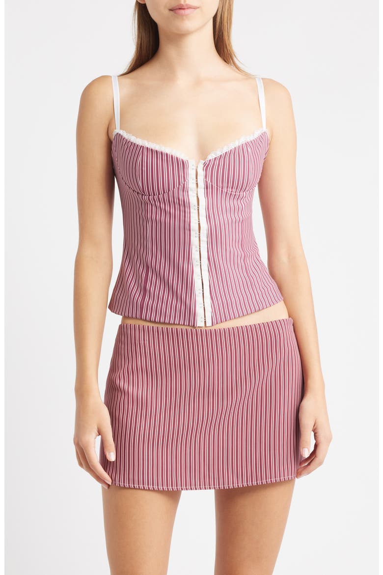 Caroline Stripe Camisole, Main, color, PINK STRIPED