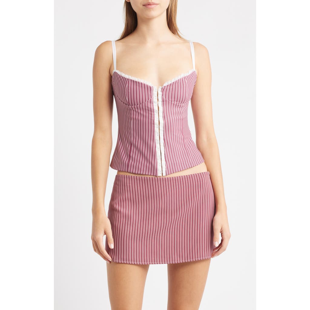 Bella Venice Caroline Stripe Camisole In Pink