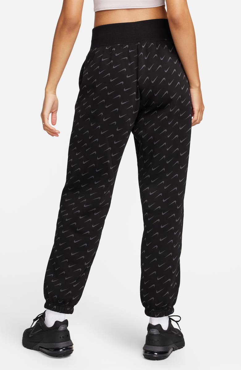 Nike Swoosh Print Cotton Blend Fleece Sweatpants, Alternate, color, 