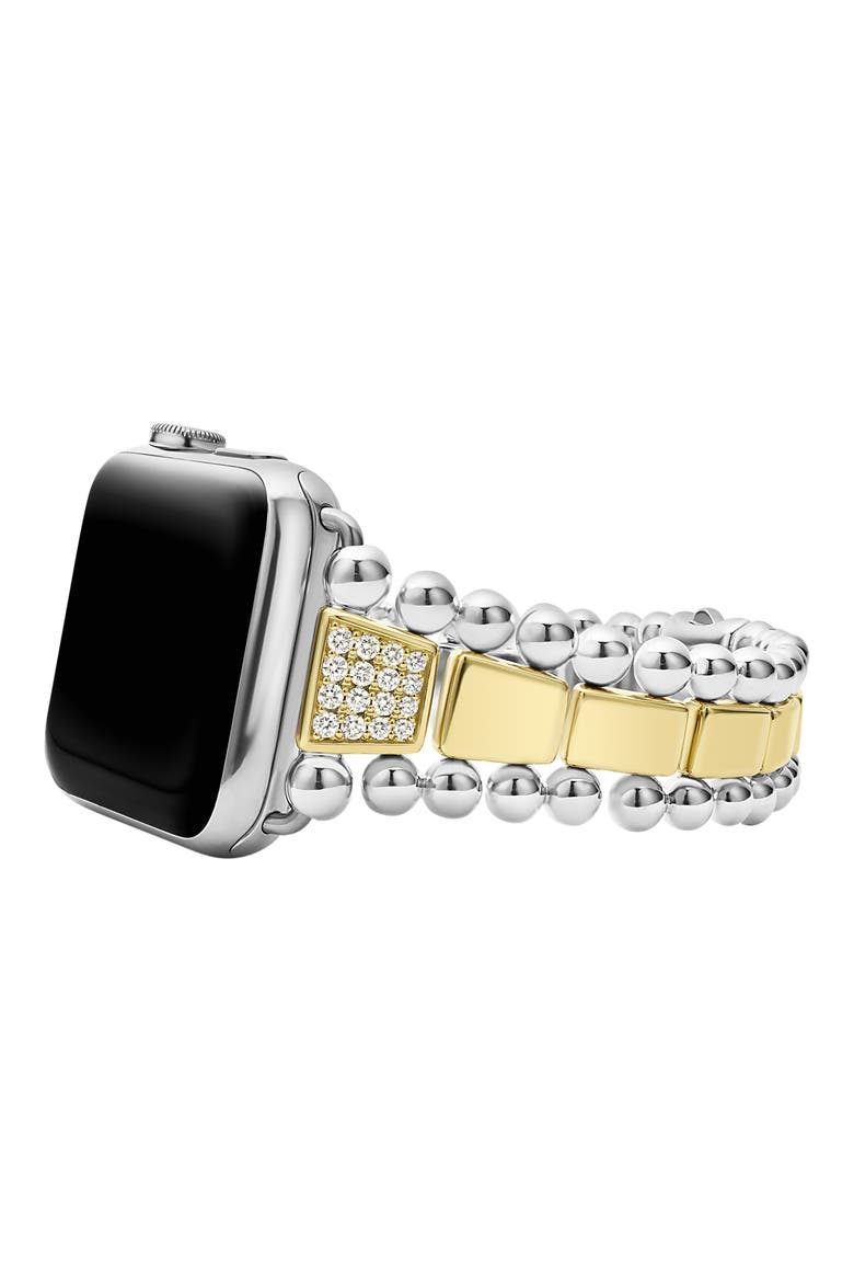 Smart Caviar Diamond Apple Watch® Watchband, Alternate, color, TWO-TONE