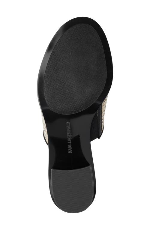 Karl Lagerfeld Paris Harford Sandal In Natural/black