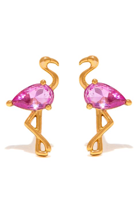 Flamingo Stud Earrings