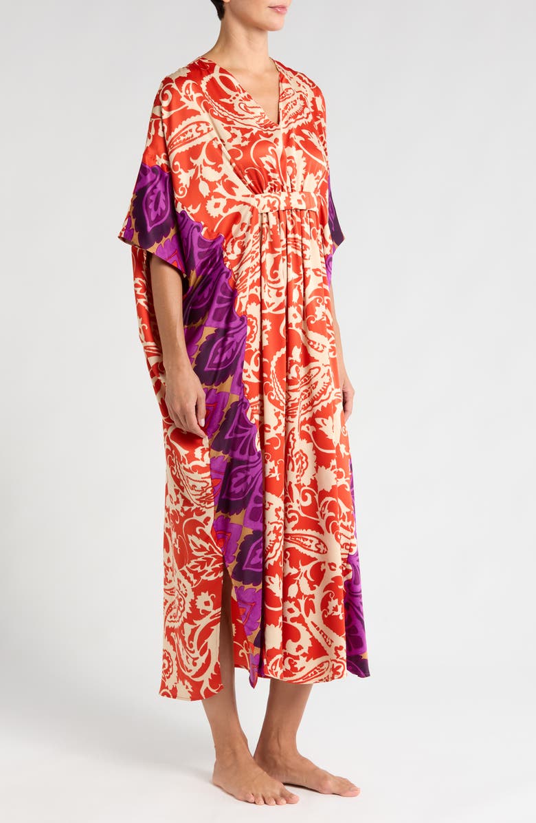 Natori Palace Satin Nightgown, Alternate, color, 